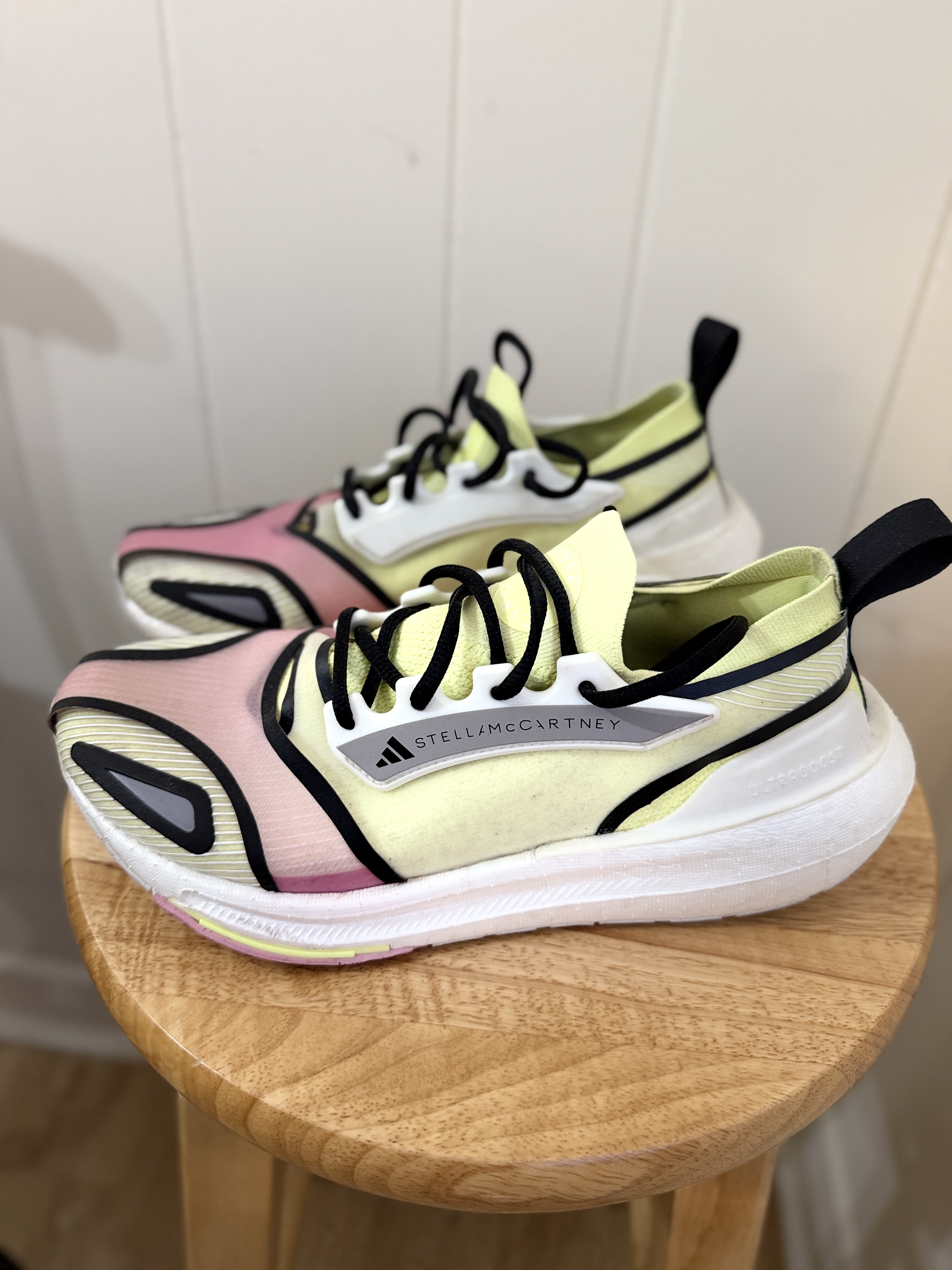 Adidas Stella McCartney UltraBoost Frozen Yellow Pink