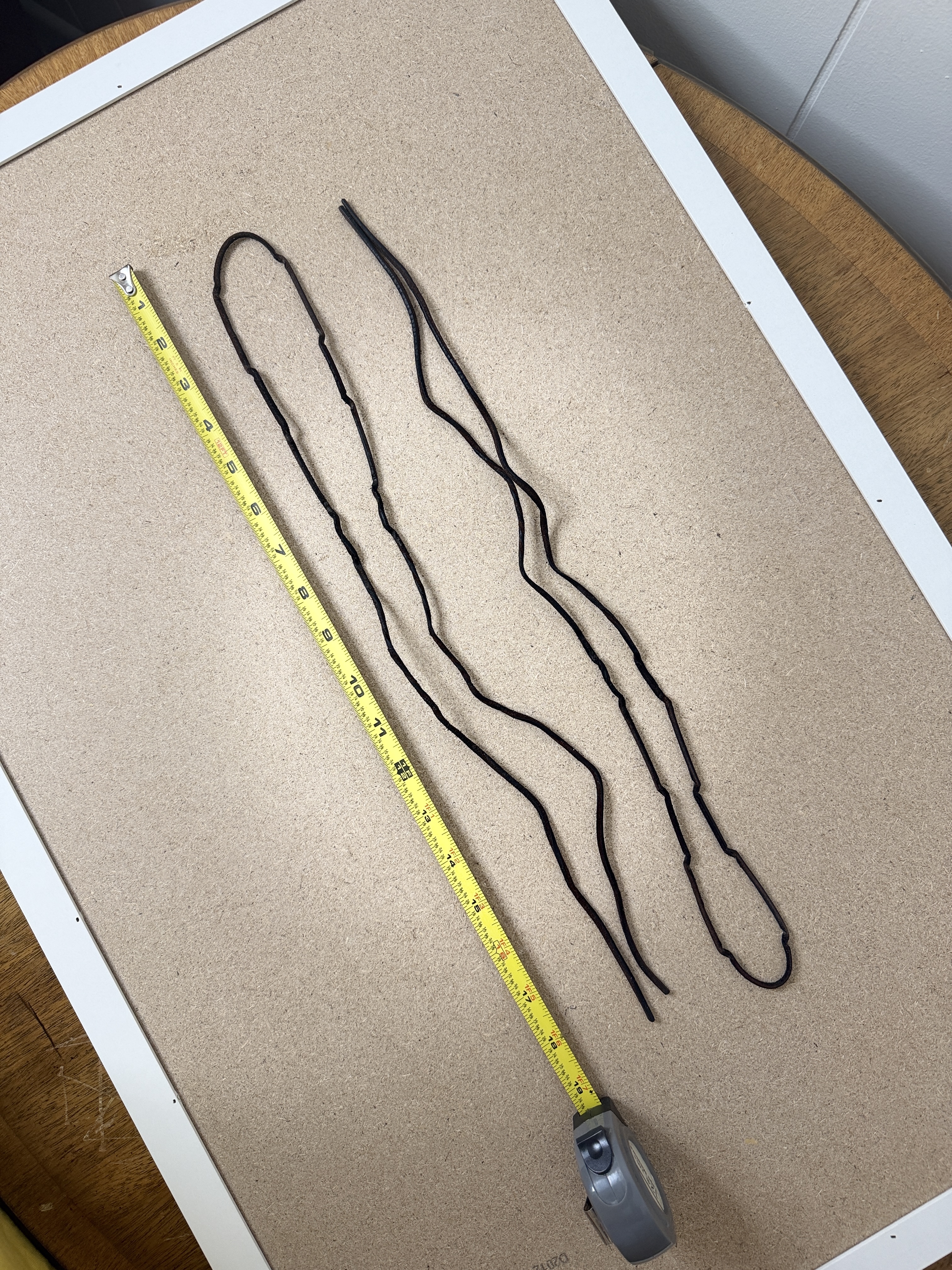 Genuine Leather Boot Laces Replacement – Durable Round Laces (Pair)