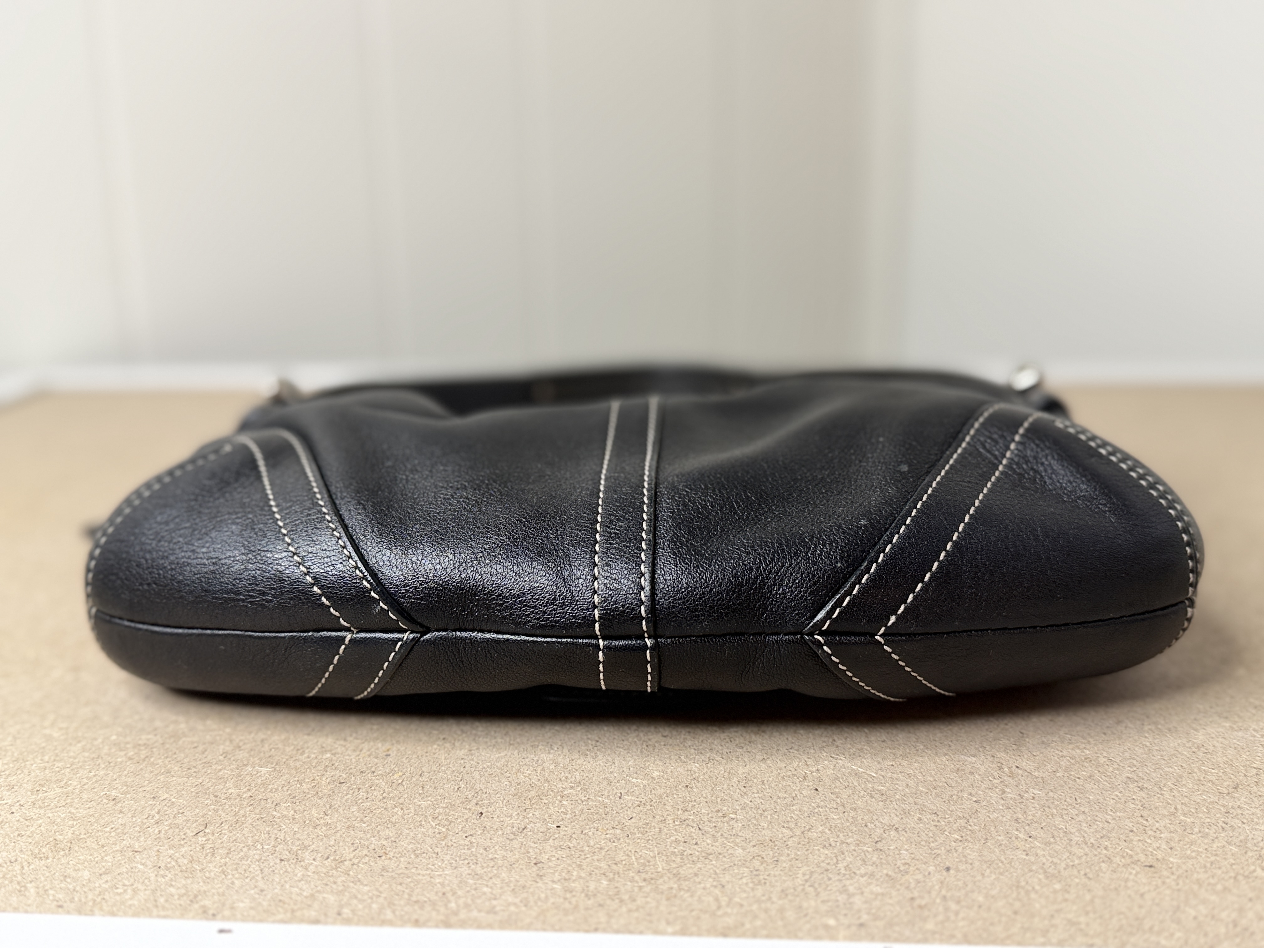 Coach Vintage Small Soho Black Leather Shoulder Bag