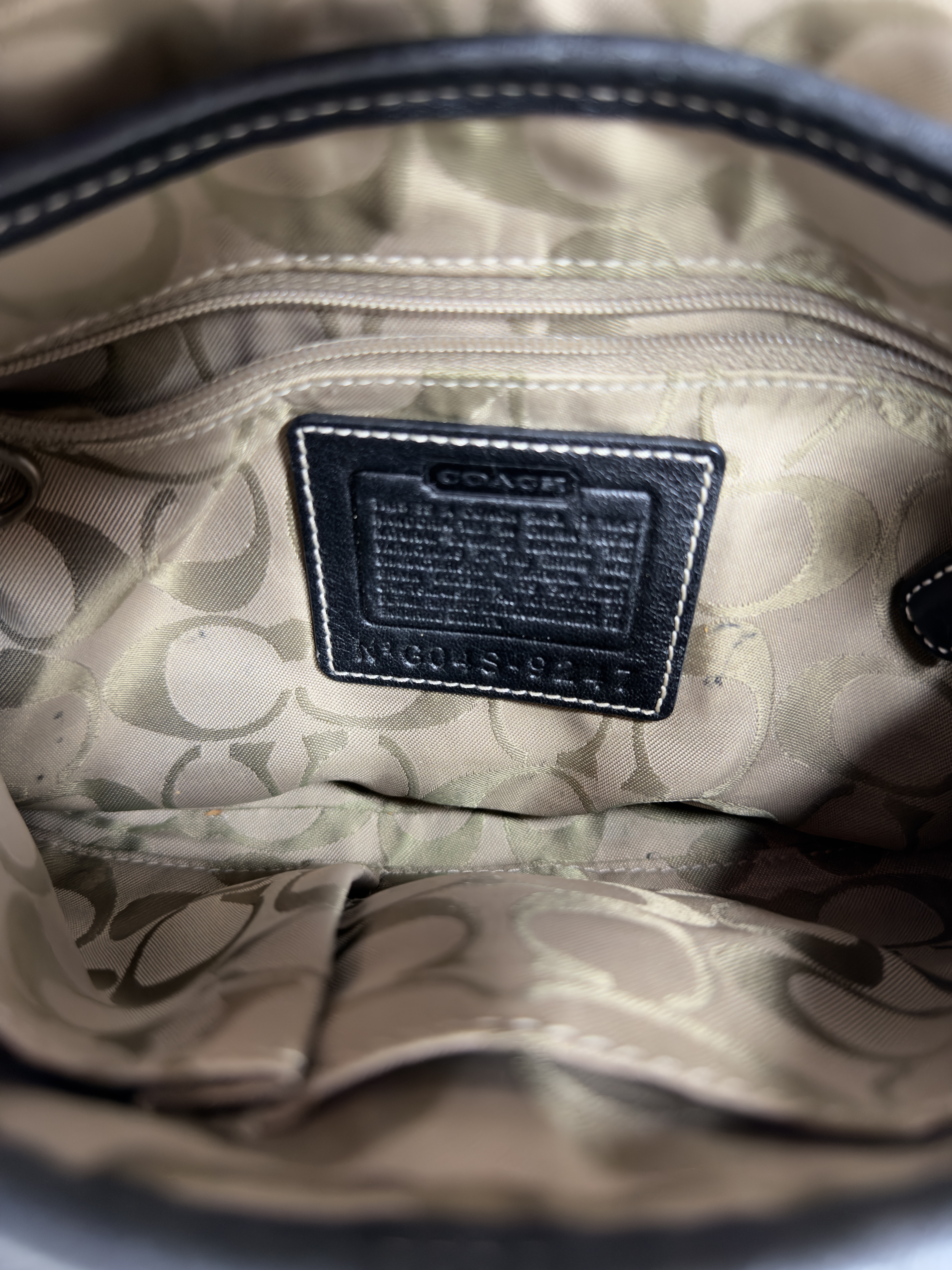 Coach Vintage Small Soho Black Leather Shoulder Bag