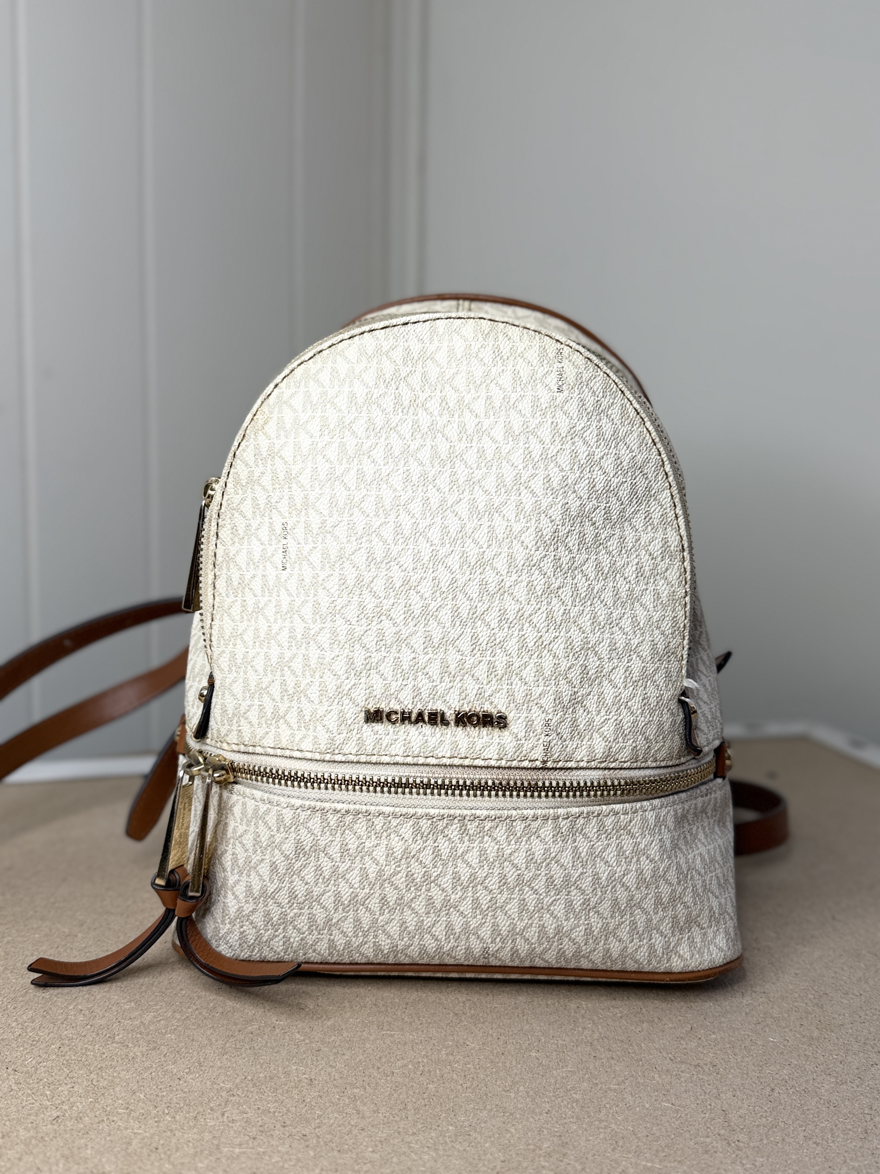 Michael Kors Rhea Backpack White