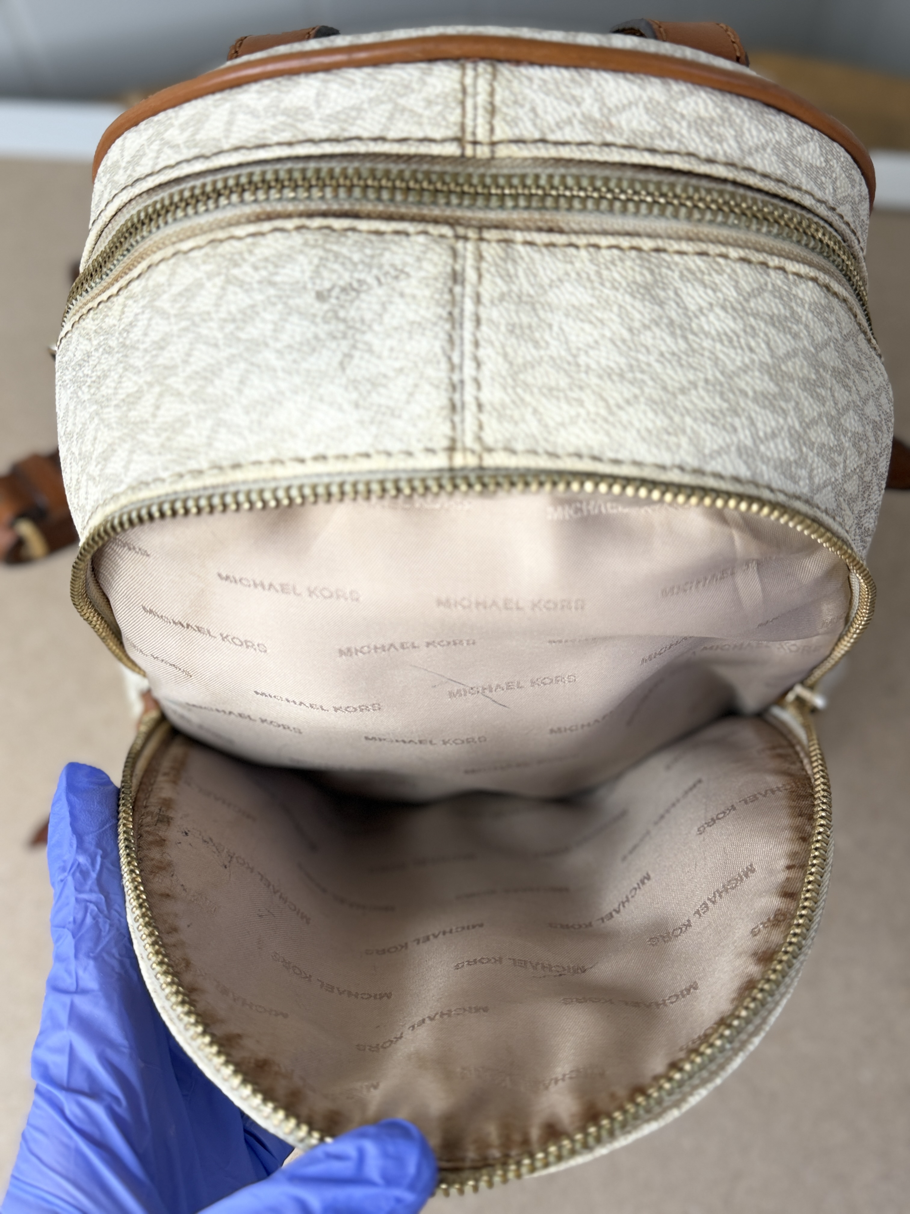 Michael Kors Rhea Backpack White