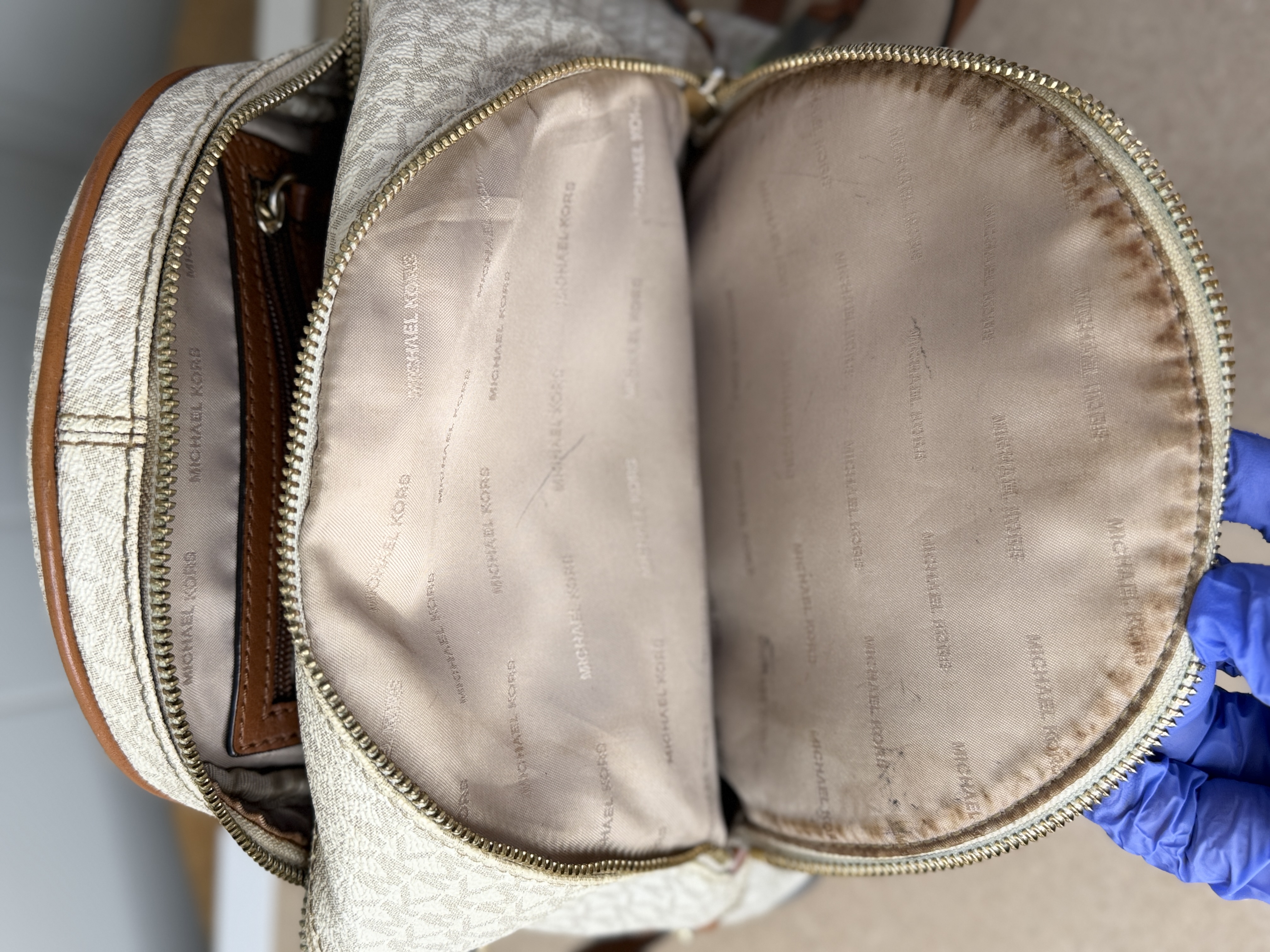 Michael Kors Rhea Backpack White