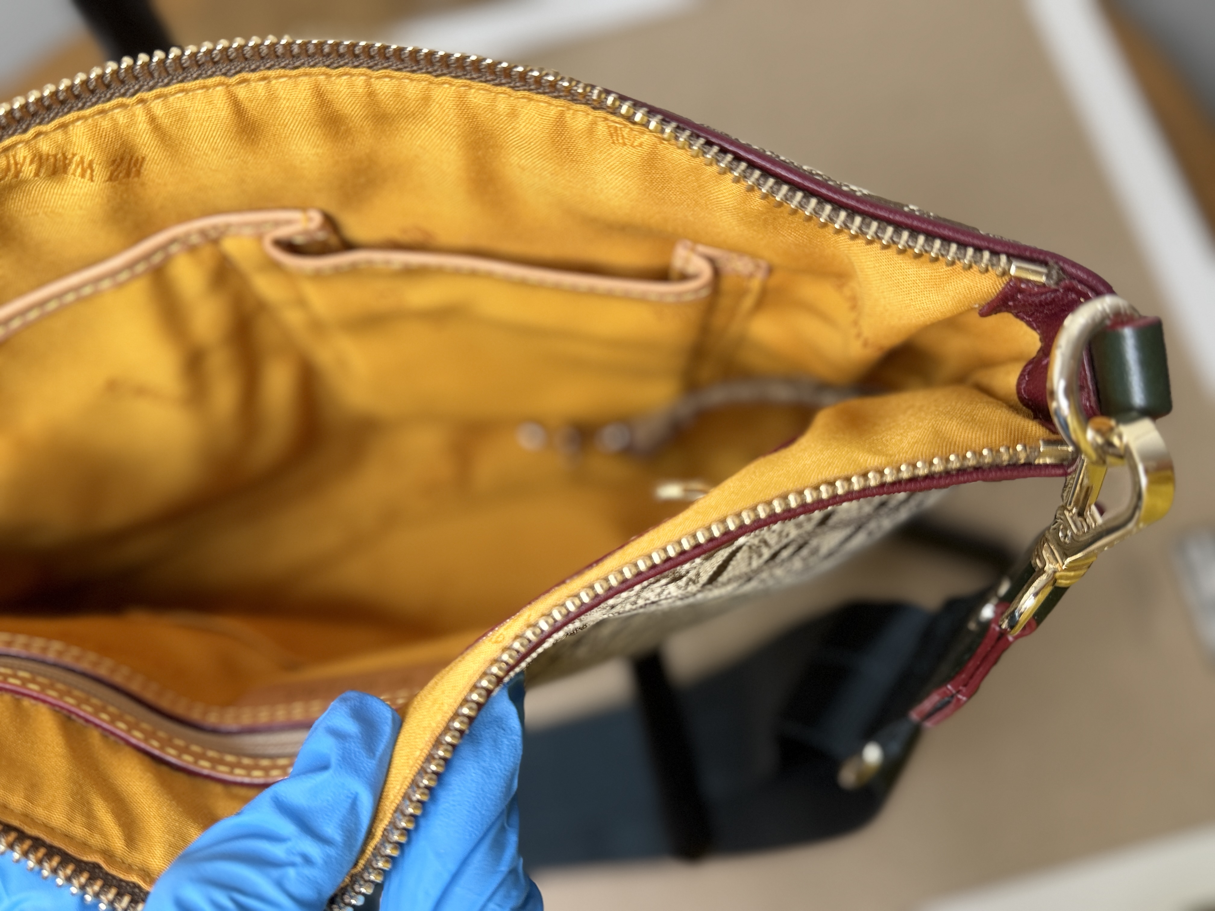 MZ Wallace Crosby Medium Crossbody Bag - Brown In Ivy Logo Jacquard