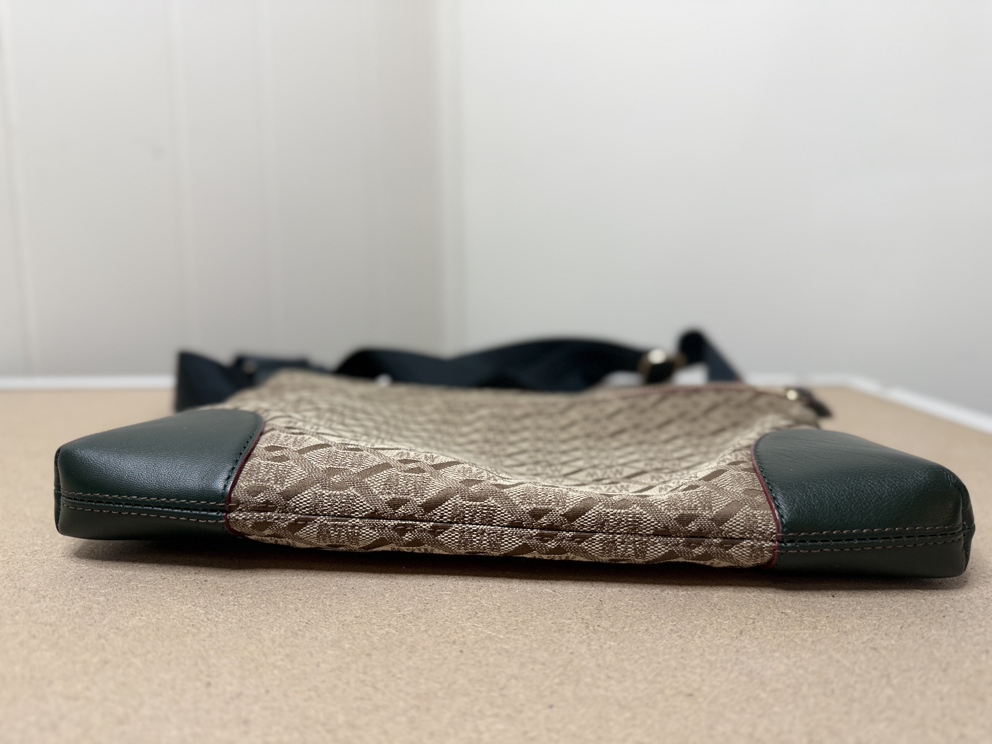 MZ Wallace Crosby Medium Crossbody Bag - Brown In Ivy Logo Jacquard