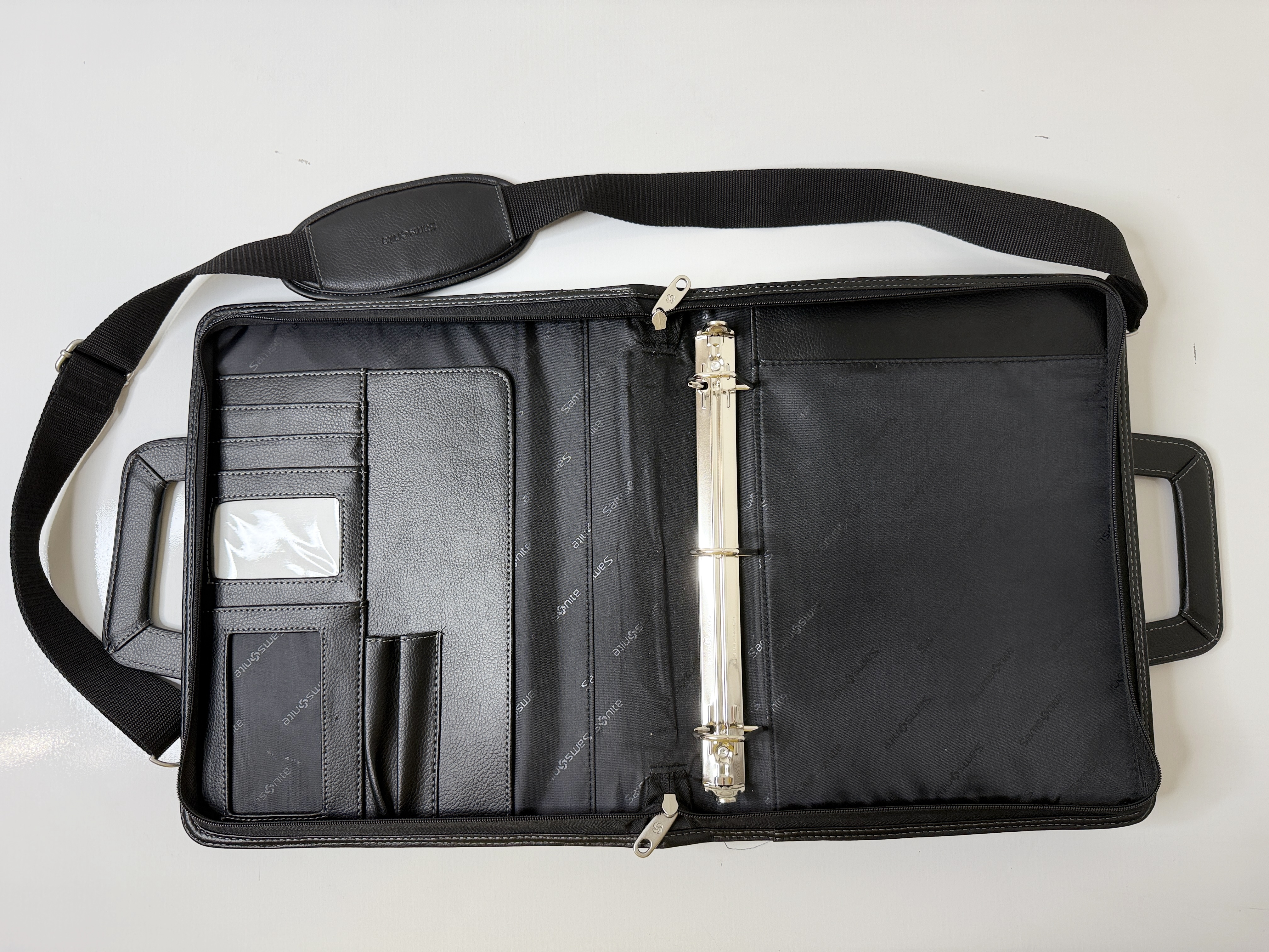 Samsonite Leather Binder Briefcase