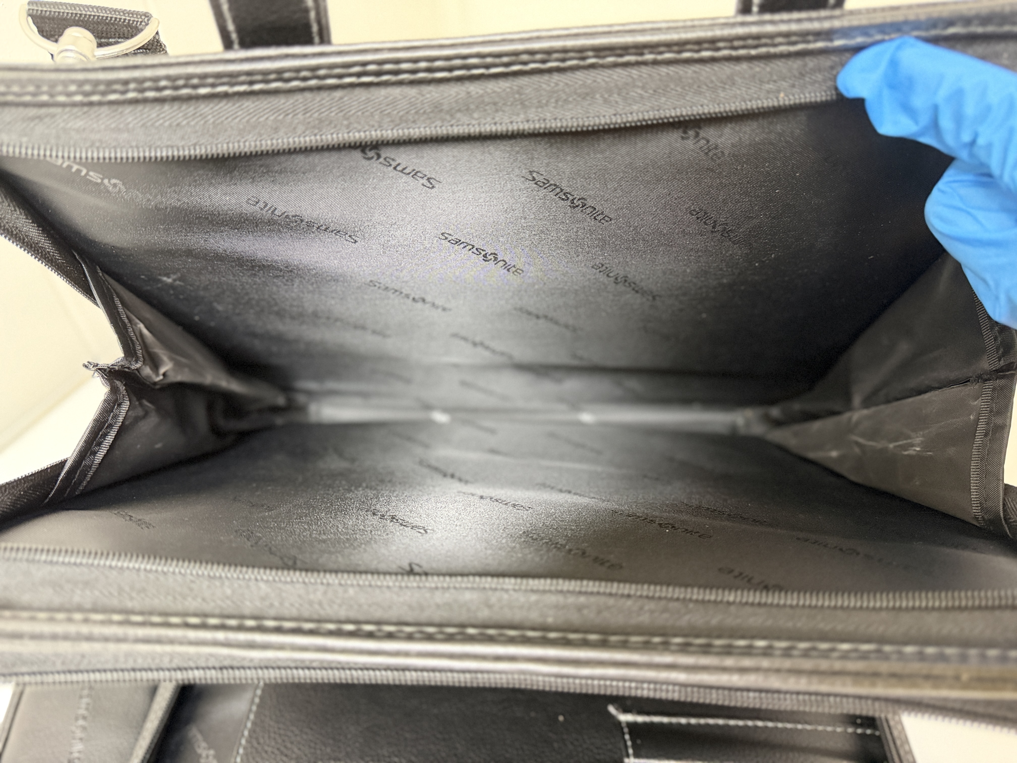 Samsonite Leather Binder Briefcase